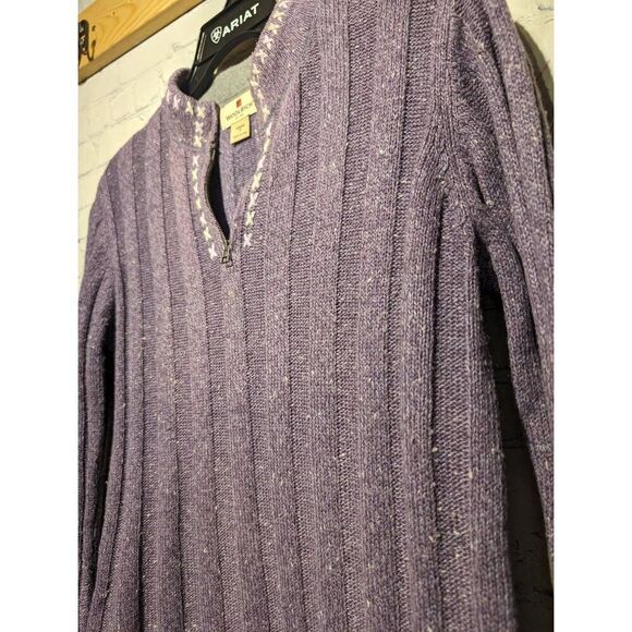 Woolrich ribbed 1/4 zip sweater size medium - Picture 4 of 5